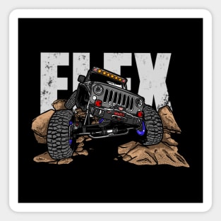 Grey Jeep Flex Magnet